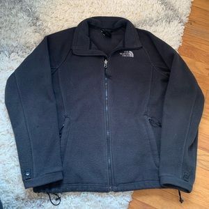 Black North Face Fleece Zip Up Jacket